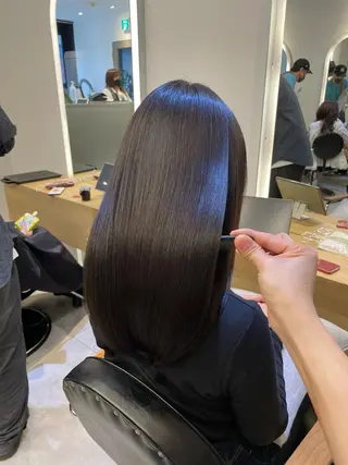 セミロング 💍美髪矯正💍 山田 涼也のヘアスタイル