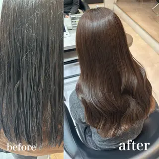 ロング カラー 艶感カラー特化美容師 久万祐人のヘアスタイル