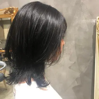 ミディアム カラー 🦋透明感カラー /ケアブリーチ🦋のヘアスタイル