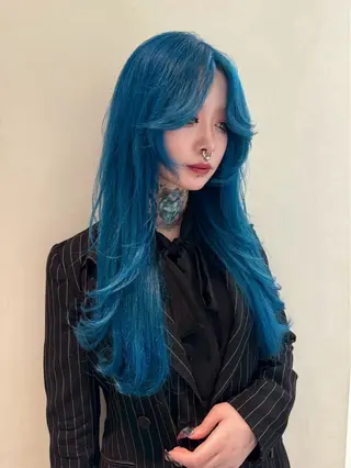 ロング カラー 笠原 健人のヘアスタイル