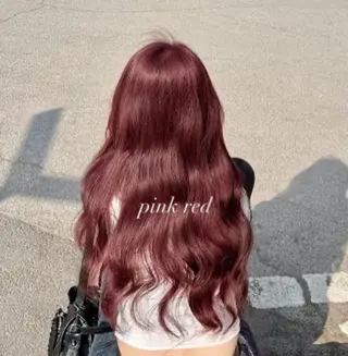 ロング カラー kazuki🍑韓国 トレンド暖色🫗のヘアスタイル