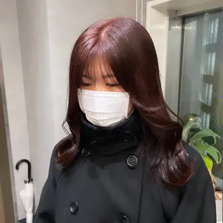 セミロング カラー Rui/透明感カラー 暖色/レイヤーカットのヘアスタイル