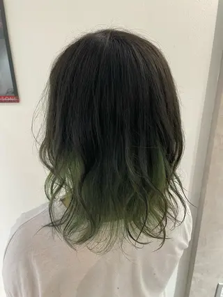 セミロング カラー パーマ ヘアアレンジ メンズ キッズ ネイル マツエク・マツパ Selene 難波店 店長SHINTANIのヘアスタイル