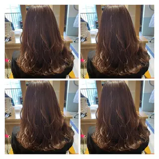 セミロング カラー 髪質改善艶髪 ℍ𝔸ℝ𝕌𝕂𝔸のヘアスタイル