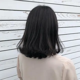 セミロング カラー CREAPY所属・CREAPY　日向野 利菜のヘアスタイル