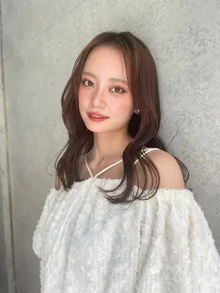 ロング カラー ユウナ🎀レイヤー/ 暖色カラーのヘアスタイル