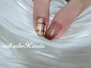 ネイル 💜ワンホンネイル ナインカラット💎のネイルデザイン