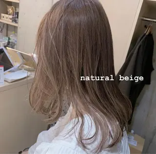 セミロング カラー Blue 髪質改善 💎松藤 莉奈のヘアスタイル