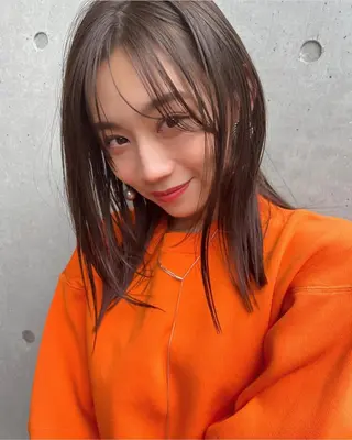 ミディアム カラー ヘアアレンジ 韓国/髪質改善💘 櫻井かれんのヘアスタイル