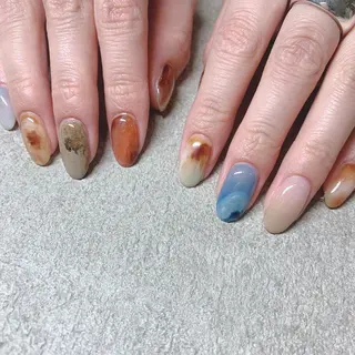 カラー ネイル Cozy_ ilumのネイルデザイン