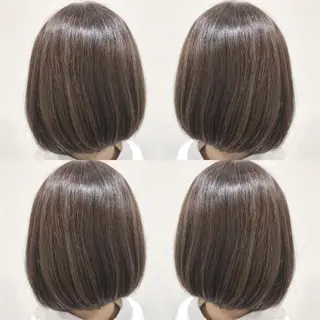 ミディアム カラー 金沢 広美のヘアスタイル