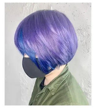 ショート カラー GARU-ガル-所属・TSUNO🦖 派手髪/オタク美容師のヘアスタイル