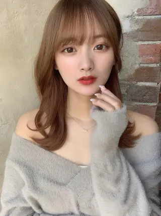 セミロング モテ髪🤍こなれヘア 藤山裕大のヘアスタイル