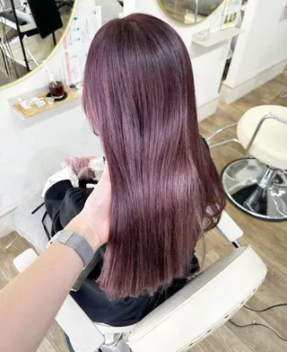 ロング 梅田/寒色カラー/ まほのヘアスタイル