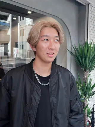 ショート カラー メンズ dogstar小林諒 レイヤー/パーマのヘアスタイル