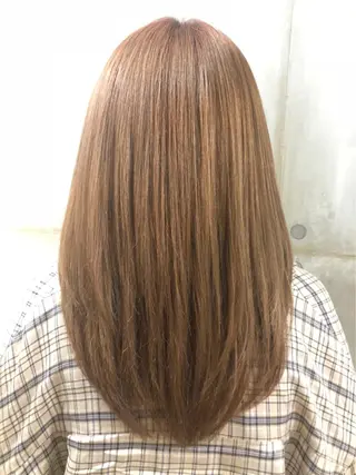 セミロング モテ髪🎀aoi/ シールエクステ/池袋のヘアスタイル