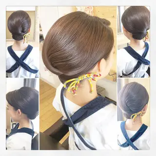 セミロング ヘアアレンジ 糸賀 史織のマツエク・マツパデザイン