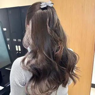 ロング 顔周りcut/ 艶ワンカラー♥ちさきのヘアスタイル