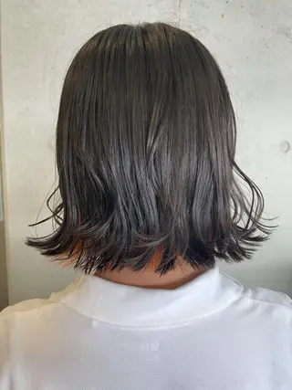 ミディアム カラー 髪質改善/縮毛矯正 ツヤ髪🩷さつきのヘアスタイル