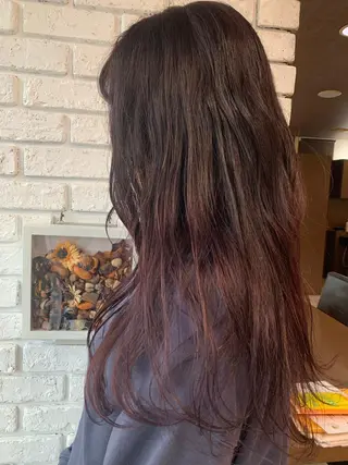 ロング カラー イワタ マハ/ minim hairのヘアスタイル