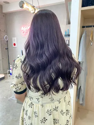 ロング カラー ヘアアレンジ ♡韓国風ヘア 🐈♡MIHOのヘアスタイル