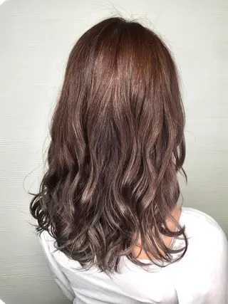 セミロング カラー ヘアアレンジ 🧶ブリーチカラー TERU🧶のヘアスタイル