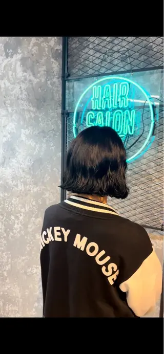 ミディアム パーマ 韓国風パーマ💙 毛流れパーマみくのヘアスタイル