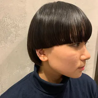 ショート FLOWERS所属・ウルフ、レイヤー 、メンズカットSHOのヘアスタイル