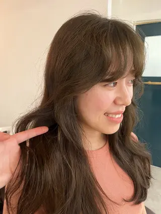 セミロング カラー 暖色/パーマ 🌼クニトウメイのヘアスタイル