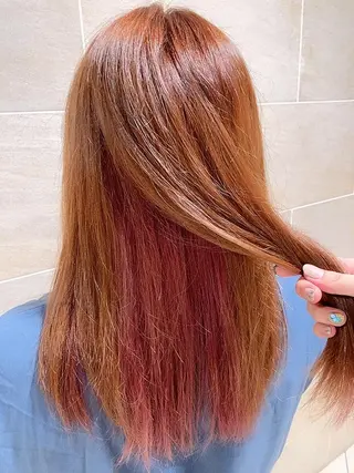 ロング カラー 宮原 佳苗のヘアスタイル