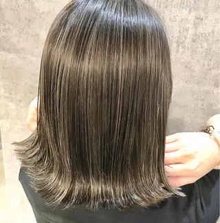 ミディアム カラー MiL所属・✨ハイトーン✨ 濱田知孝のヘアスタイル