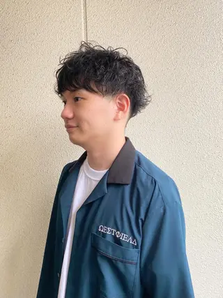 ショート パーマ メンズ ボブ/レイヤー/ メンズ/池澤慎人のヘアスタイル