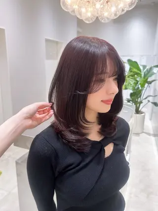 セミロング 🫧髪質改善🤍丁寧 で好評🫧/MAKIのヘアスタイル