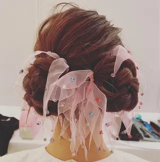 セミロング ヘアアレンジ 艶カラー吉祥寺🌸 KAZUEのヘアスタイル