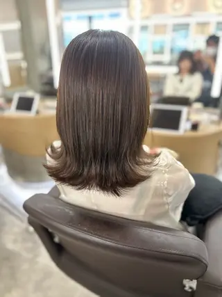 ミディアム カラー Silk-lei【銀座店】所属・銀座/美髪縮毛矯正 /髪質改善/山本翔華のヘアスタイル