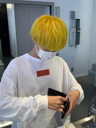 ショート メンズ レイヤー/ハイトーン ೀユイ🌙のヘアスタイル