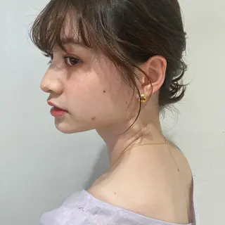 セミロング カラー ヒラノホナミ 🫧髪質改善🫧のヘアスタイル