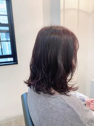 セミロング カラー ☺︎Ayaka ☺︎のヘアスタイル
