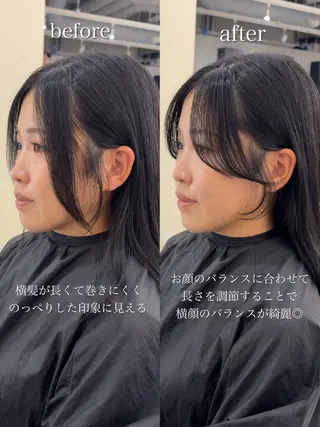 ミディアム 似合わせ顔まわりカッ ト🩶瀧本美咲のヘアスタイル