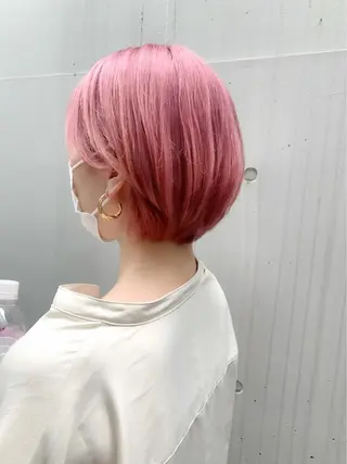 ショート カラー Leben所属・垢抜けヘア♡柔らかい カラー/mihoのヘアスタイル