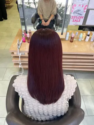 セミロング カラー waka❤️✨ ブリーチ/艶感カラーのヘアスタイル