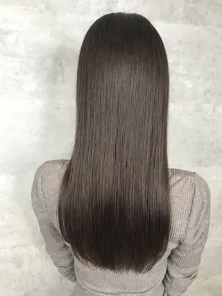 セミロング カラー _WHITE 天王寺のヘアスタイル