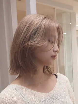 ミディアム カラー LYLICK所属・ケアブリーチ特化 same 🦈のヘアスタイル