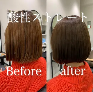 ミディアム 【酸性ストレート】 宮下和明のヘアスタイル