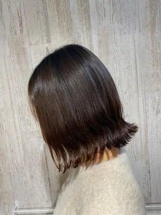 ミディアム 大場 優のヘアスタイル