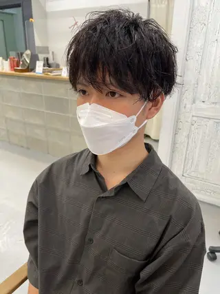 パーマ メンズ 森本裕/オーナー/ スパイラルパーマのヘアスタイル