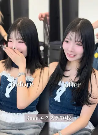 ロング カラー エクステの神様 ▫️原島ユウヤ▫️のヘアスタイル