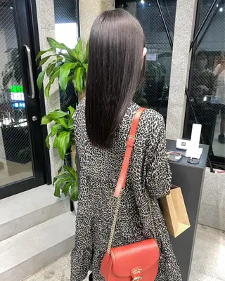 ミディアム カラー パーマ OVER→三軒茶屋 /縮毛矯正・髪質改善のヘアスタイル