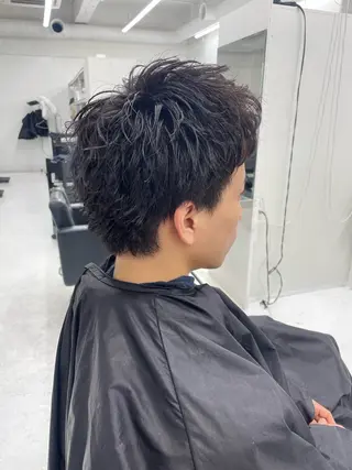 ショート パーマ メンズ 【柏メンズパーマ職人 】店長　KAZUMAのヘアスタイル