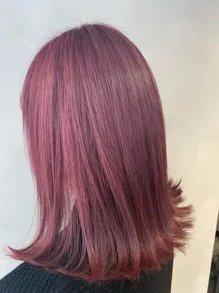 セミロング カラー M IIのヘアスタイル